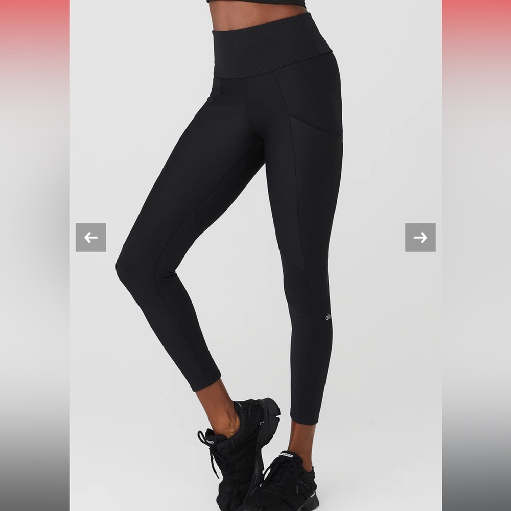 Alo Ribbed Airlift High-Waist 7/8 Enchanted Legging